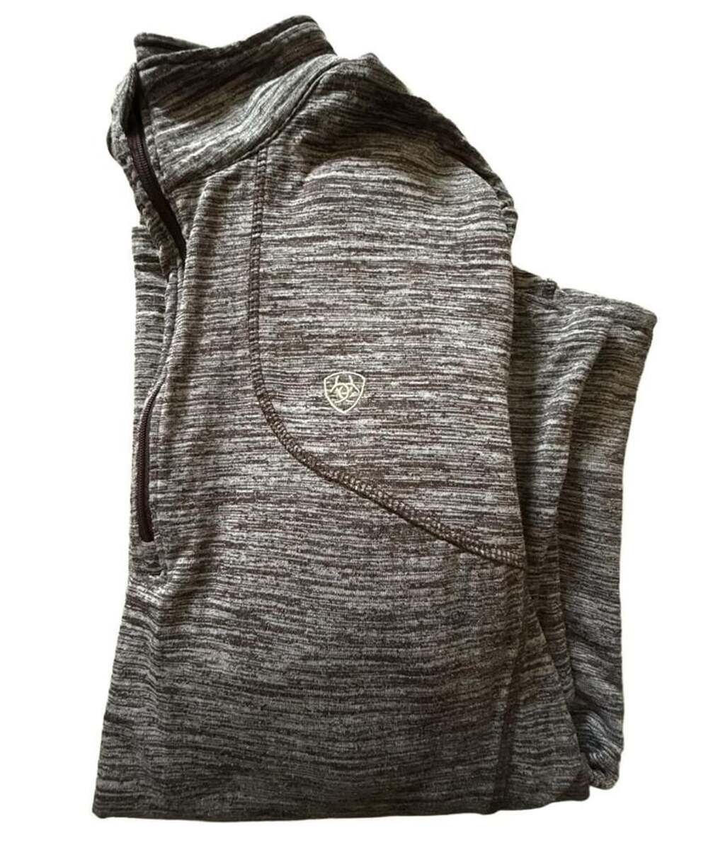 Ariat AriatTek Cold Series 1/4 Zip Pullover Size XL Brown Heather